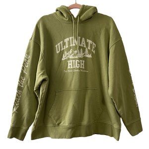 Levi’s Hoodie Mens Green “Ultimate High Great Smokey Mountains” Pocket Front XL